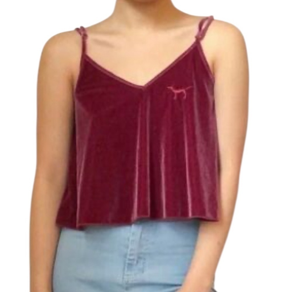Victoria’s Secret Velvet Burgundy Camisole Top